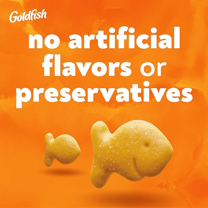 Goldfish Cheddar Cheese Crackers, Baked with Whole Grain, 27.3 oz Carton