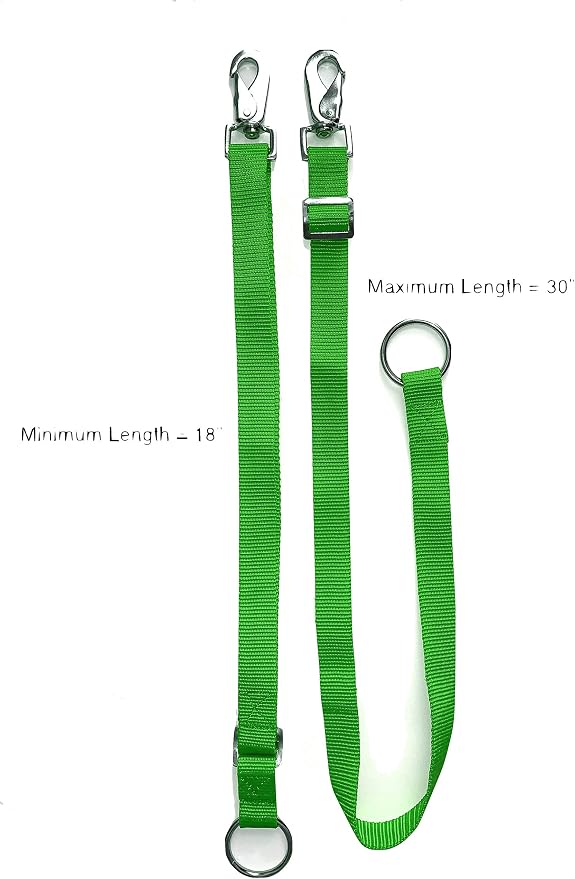 Majestic Ally Pack of 2 Horse Water Bucket Strap Hangers - Adjustable 18” to 30” length – for Indoor or Outdoor Use