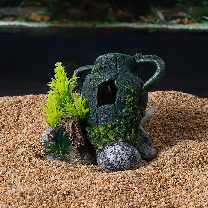 wave Amphora with Porous, Black