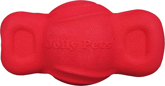 Jolly Pets Tuff Range Tuff Teeter Bouncing Treat Dispenser Dog Toy, 5 Inches, Red