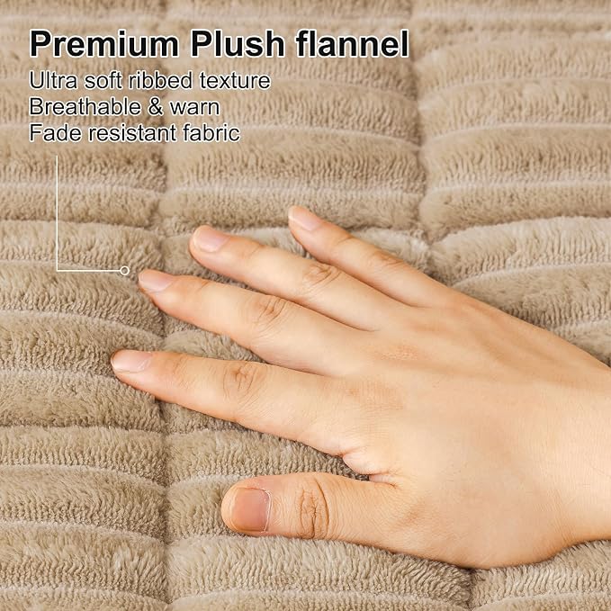 Smiry Couch Cover for Dogs, Non Slip Washable Sofa Protector for Pets, Soft Furniture Cover for Pet, Stylish Sofa Covers, Cozy Protect Against Fur, Dirt & Everyday Messes (Khaki, 27.6" x 88")