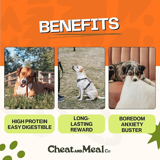 Bully Sticks - Chew Toys for Aggressive Chewers, Standard 6 Inch (5 Count), 100% Grass-Fed, Single Ingredient, Rawhide-Free, Free Range, Long Lasting