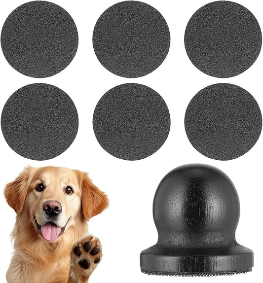 Dog Nail File Dog Scratch Pad Board Safe Easy Cat Nail Tool Smooth Healthy Stress Free Pet File with 6 Pcs Replaceable Sandpaper Filing Disc