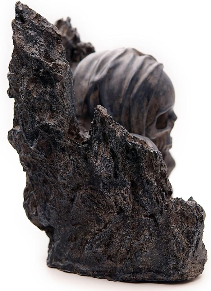 Allcolor Fish Tank Decor Rocks.Aquarium Decoration Model.Easy and Quick Solution for Aquascaping.(Skull Canyon)