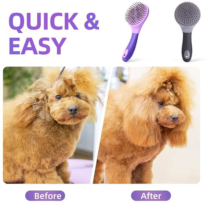 Equine Mane & Tail Combs Horse Brush Shedding Brush Grooming Tool for Horse (Gray)