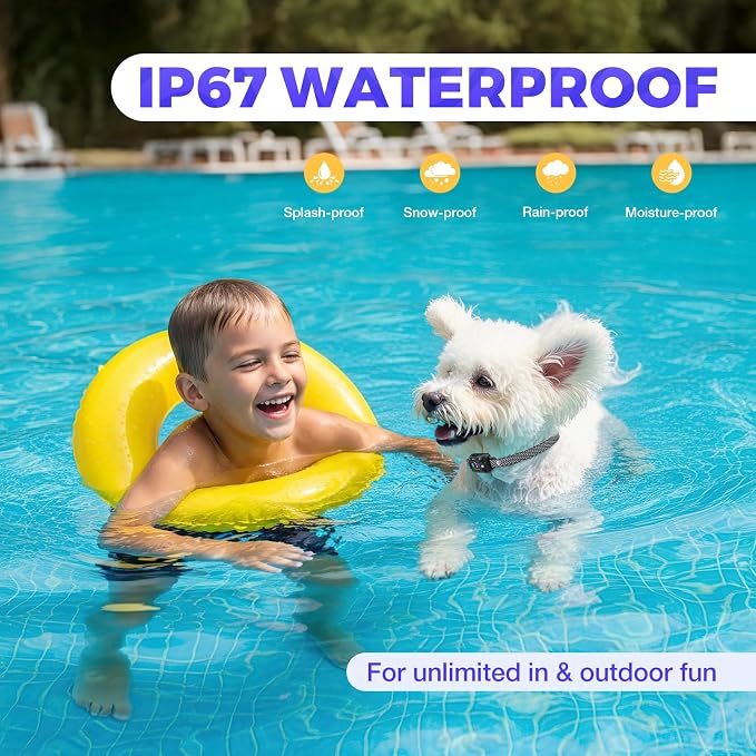 PcEoTllar Dog Bark Collar, Adjustable Beep & Vibration Mode, Rechargeable, Waterproof, Anti Barking Collar for Small Medium Dogs