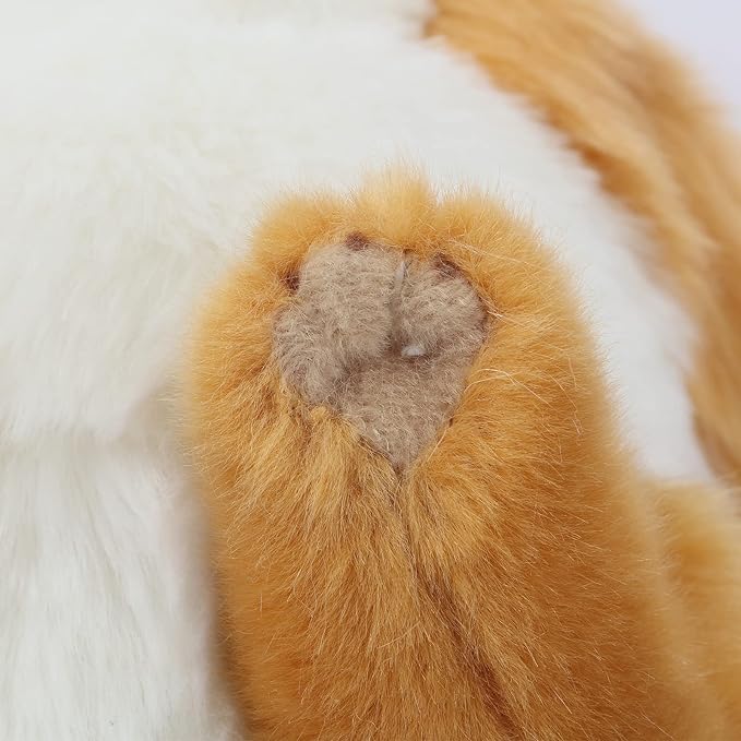 CU-MATE Adorable Stuffed Animals Cat -Handmade Plush Soft Cat -Present Gift for Boys/Girls (Tabby Cat)