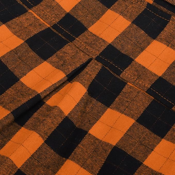 PUPTECK Plaid Fall Dog Shirt, Cute Puppy Cat Polo T-Shirt, Soft Pet Clothes Boy for Small Medium Dogs, S