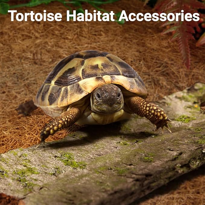 ZeeDix 10 Pcs Reptile Carpet, 12X12 inch Natural Coconut Fiber Liner Mat Flooring Accessories for Reptile Tank - Bearded Dragon Tortoise Lizard Turtle Snake Leopard Gecko Substrate Bedding