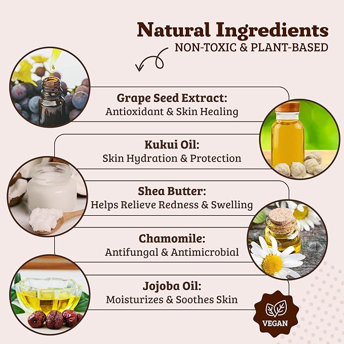 Natural Dog Company Snout Wipes for Dogs – Cleansing & Moisturizing Care for Dry, Cracked Snouts, Soothing Grooming Formula with Kukui Oil, 50 Count