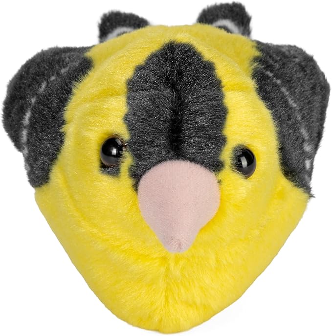 Wild Republic Audubon Birds American Goldfinch Plush with Authentic Bird Sound, Stuffed Animal, Bird Toys for Kids and Birders