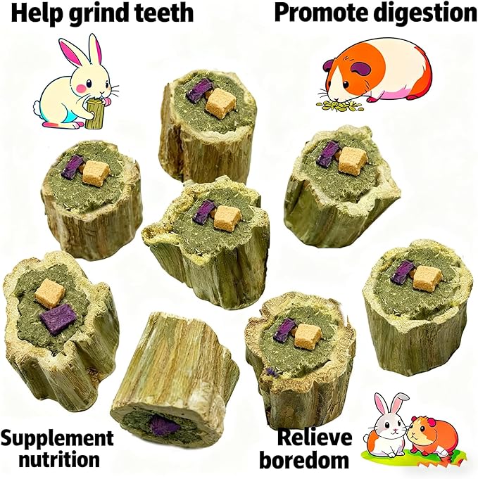 100G Rabbit Chew Toys Guinea Pig Treats Natural Papaya Wood Chew Sticks for Teeth Bunny Guinea Pig Hamster Chinchilla