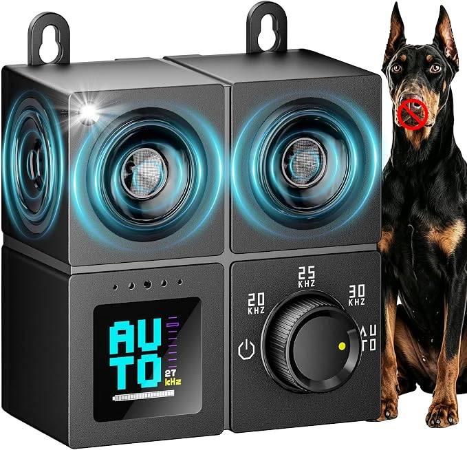 Anti Barking Device for Dogs, Ultrasonic Dog Bark Deterrent Devices with 4 Modes Up to 50ft, Dog Barking Deterrent Devices, Bark Box, Barking Control Devices for Dog Training in Outdoor/Indoor(2026)