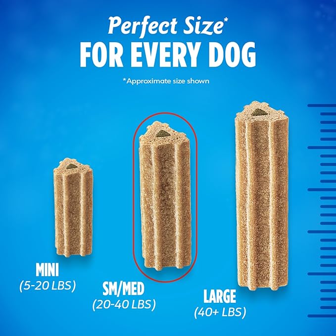 Dentalife ActivFresh Dog Chews for Small and Medium Dogs 20-40 lbs., Dental to Freshen Breath, Chicken Flavor, 15.5 oz., 21-21 ct. Pouch (Pack of 2)