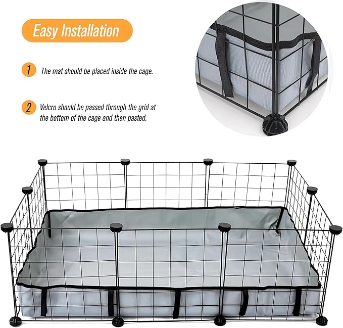 DZWLKJ Guinea Pig Cage Liner, Waterproof and Washable Base, 28"X42"