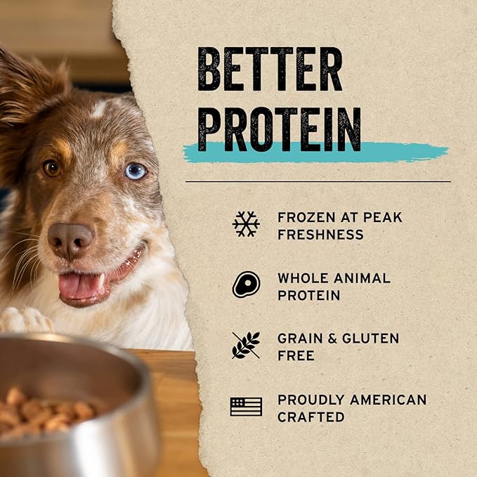 Vital Essentials Freeze Dried Dog Food Topper, Raw Beef Ground Topper for Dogs | Complete Meal or Topper | High Protein, Grain Free Dry Dog Food Mix-in | 6 oz Bag