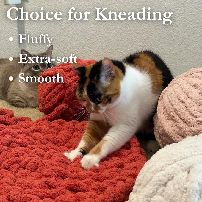 Cat Self-Warming Knitted Bed Mat, Extra-Soft Warm Round Washable Pads Cushions for Indoor Kittens & Kitty Small Pets Cat Trees (Pink,Small)