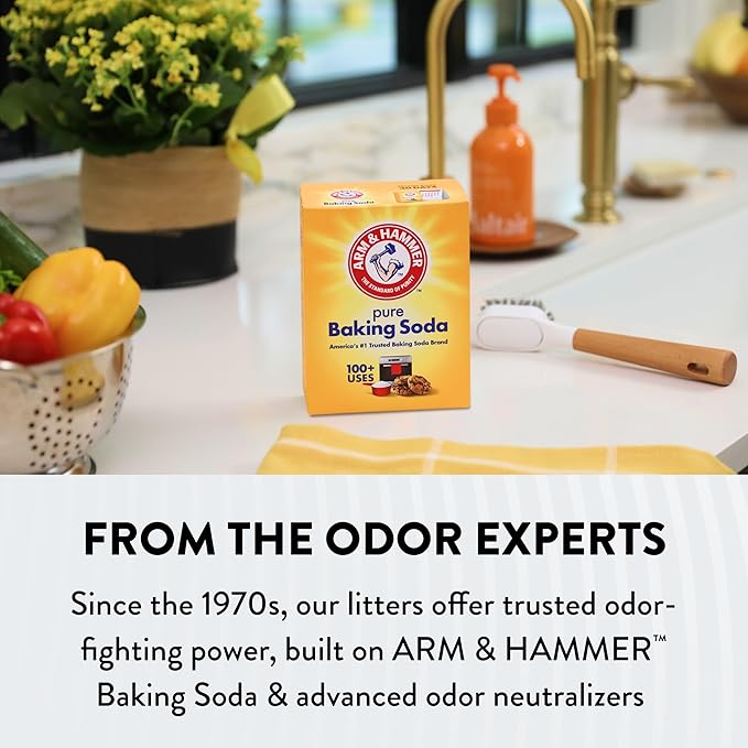 ARM & Hammer Hardball Lightweight Platinum Multi-Cat Clumping Cat Litter Odor Control, Easy No-Mess Scooping, Garden Bloom Scent, 14.5 Lbs.
