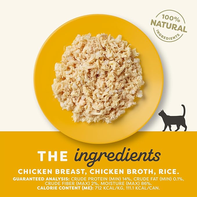 Applaws Natural Wet Cat Food in Broth, Limited and Natural Ingredients, High Protein with No Artificial Additives, Chicken Breast in Broth (6 x 5.5oz Cans)