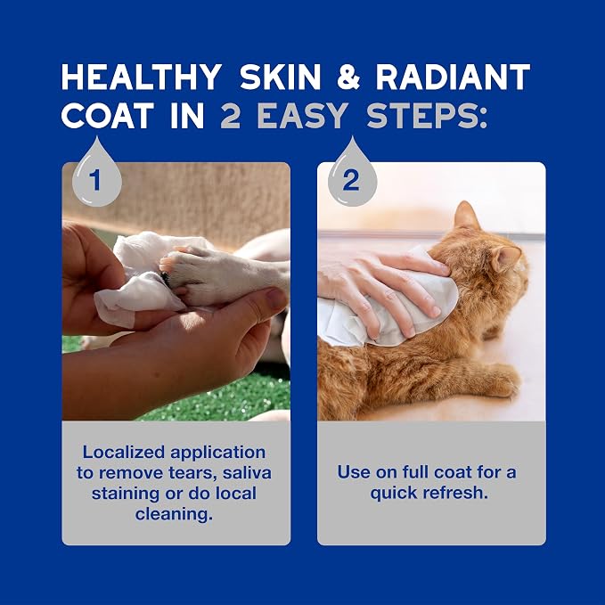 DOUXO SPA Dog Wipes for Paws, Butts, Tear Stains and General Cleaning, 100 Wipes, Multi-Purpose for Coat and Paws, Leaves the Coat and Skin Refreshed, Skin-Friendly Formula, Can Also be Used for Cats