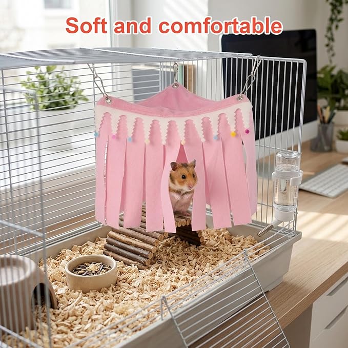 Guinea Pig Hideout, Guinea Pig Hides, Small Animal Hideaway with Two Styles, Cozy Shelter for Pet Hamsters, Durable Design and Safe Materials for Cage Enrichment