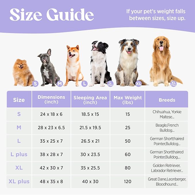 LE SURE Cute Dog Bed Medium Size Dog, Orthopedic Waterproof Medium Pet Beds with Sides, High Back Non-Slip Bottom and Egg-Crate Foam Pet Couch Sofa with Washable Removable Cover, Beige