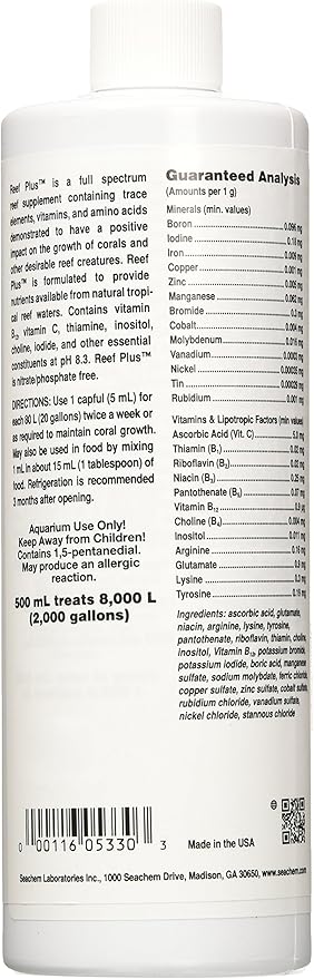 Seachem Reef Plus 500ml