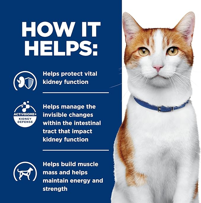 Hill's Prescription Diet k/d Kidney Care Wet Cat Food, Vegetable & Tuna Stew, 2.9 oz. Cans, 24-Pack
