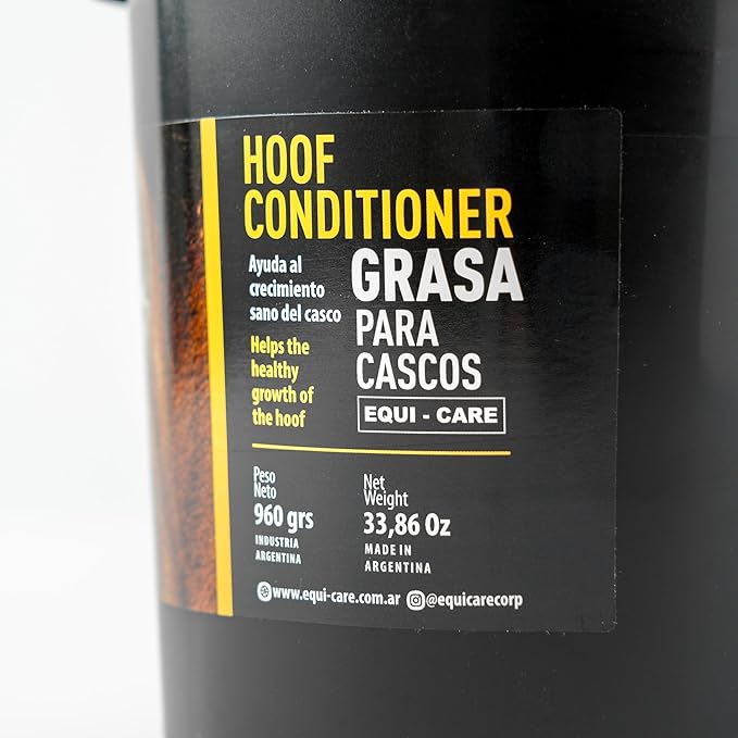 Equi Care Hoof Conditioner. Maintain Strong and Healthy Hooves, Helps with Dry, Cracked Hooves or Simply Looking to Maintain Optimal Hood Health. (34 Oz)