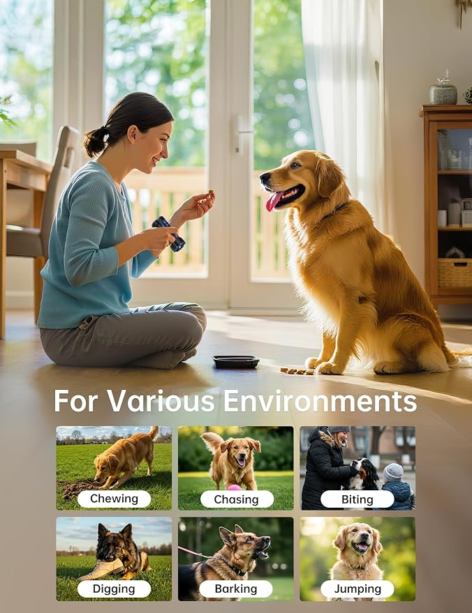 Enhanced Ultrasonic Dog Bark Deterrent Devices, Professional 50ft Range Anti Barking Devices for Dogs, Long Battery Life & Safe Humane Design, Effectively Stops Noise & Bad Behavior