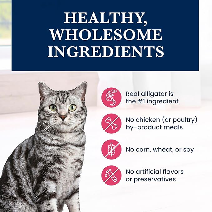Blue Buffalo Natural Veterinary Diet NP Novel Protein Wet Cat Food, Alligator 5.5-oz cans (Pack of 24)