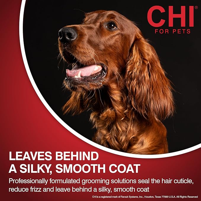 CHI for Dogs Deep Moisture Shampoo, Professional Dog Grooming Formula for Dry Coats, Hydrating and Nourishing Gallon Size Wash for All Breeds and Hair Types, 128 Fl Oz