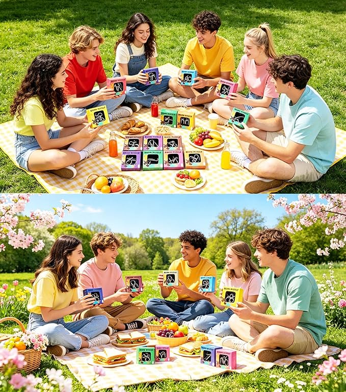 AHYUAN 24 Pack Metal Puzzles Brain Teaser IQ Wire Metal Puzzles for Adults Kids Teenagers Gifts Fidget Toys Educational Puzzle Games Toys Magic Trick Toy Party Favors for Kids Adults Challenge