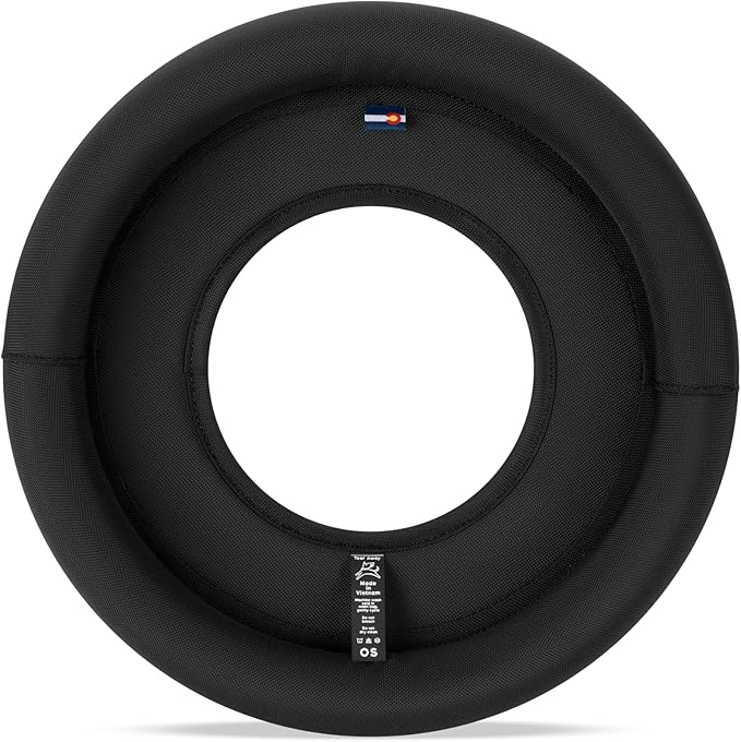 OllyDog Super Flyer, Floating Dog Disc for Water Play – Soft Durable Dog Fetch Toy, Eco-Friendly Recycled Material, Gentle on Teeth, Lightweight Flying Disc for Medium, Large Dogs (Raven, 11")