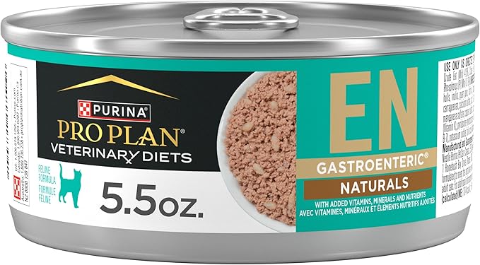 Purina Pro Plan Veterinary Diets EN Gastroenteric Naturals Feline Formula Wet Cat Food - (Pack of 24) 5.5 oz. Cans