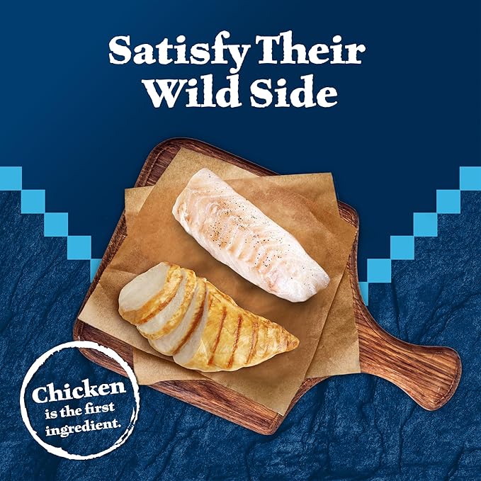 Blue Buffalo Wilderness Soft Cat Treats, Made with Natural Ingredients, Chicken & Trout Recipe, 2-oz Bag