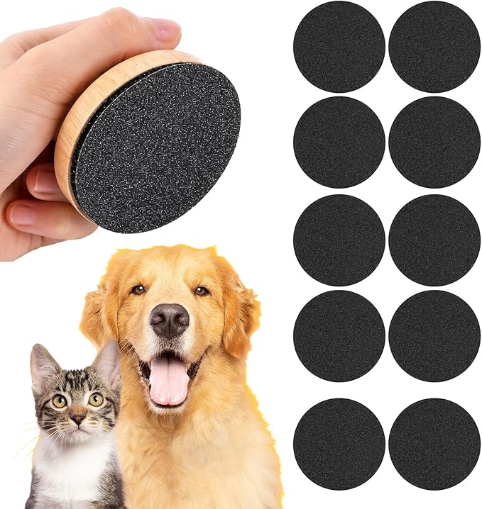 Dog Nail Scratch Board, Dog Scratch Board, 11 Pcs for Nail Care, Cat Nail File Scratcher for Dogs and Cats, Nail Grooming Kit with Sandpapers