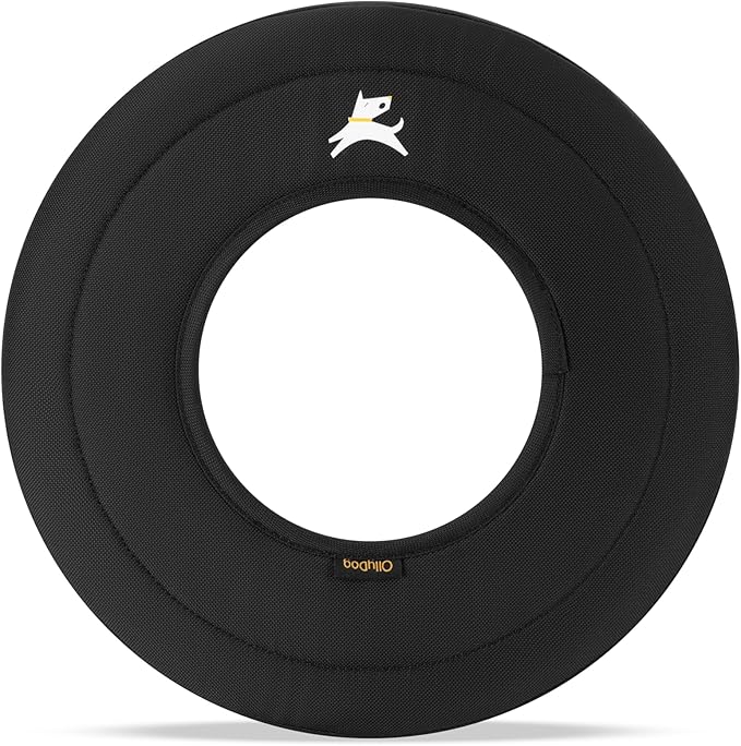 OllyDog Super Flyer, Floating Dog Disc for Water Play – Soft Durable Dog Fetch Toy, Eco-Friendly Recycled Material, Gentle on Teeth, Lightweight Flying Disc for Medium, Large Dogs (Raven, 11")