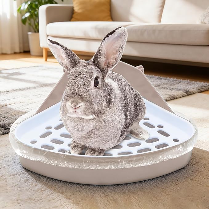 Disposable 50 pcs Small Animal Cage Liners, Rabbit Tray Film Liner Bunny Litter Pan Bags Guinea Pig Cage Toilet Plastic Film for Bird Hamster Chinchilla Hedgehog