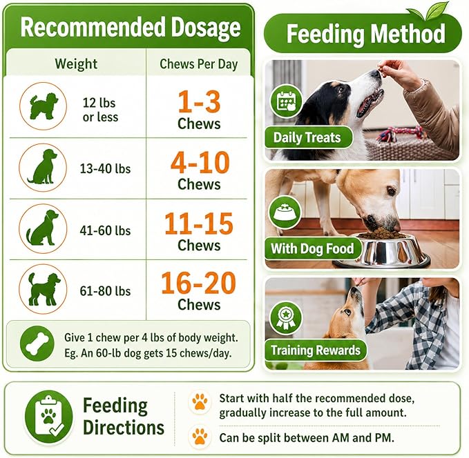 Flea and Tick Prevention for Dogs Chewables, 500ct Dog Flea and Tick Treatment with Multivitamins - Support Skin & Coat - Tasty Treats for All Breeds - Crunchy & Savory Chicken and Krill Flavor