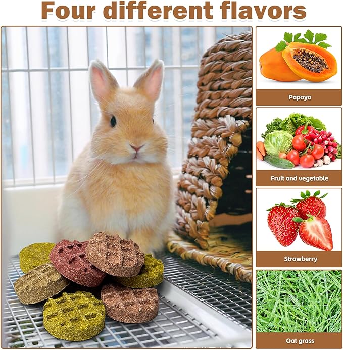 PINVNBY 20PCS Bunny Chew Toys Small Animal Molar Snacks for Teeth Rabbit Treats for Hamster, Chinchilla, Guinea Pig, Squirrels, Gerbils and Small Animals