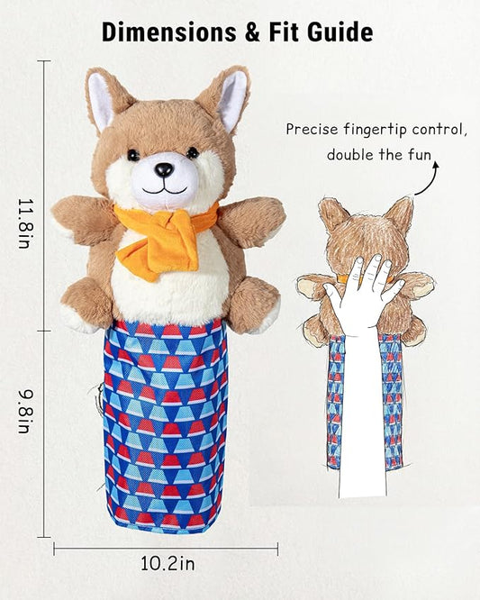 Cat Wrestling Glove Toy | Karate Kitty Puppet with Built-in Catnip - Interactive Karate Kitty Cat Toy Puppet for Safe Play, Exercise & Bonding with Cats