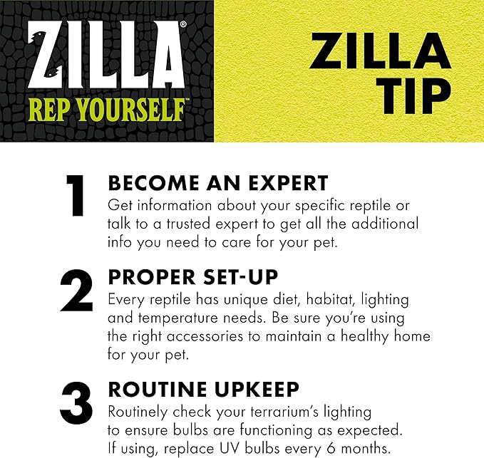 Zilla Reptile Terrarium Heat Lamps Incandescent Bulb, White Spot, 150W