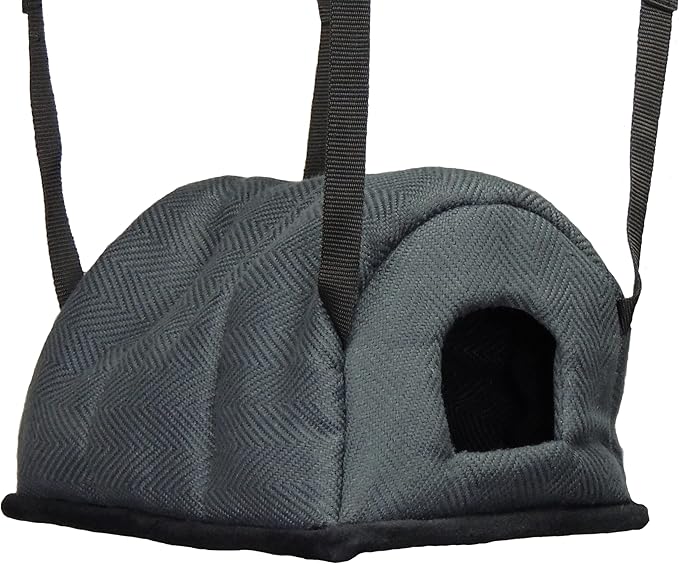 Cuddle Up Rat Chinchilla Recycled Eco Igloo: Grey Weave