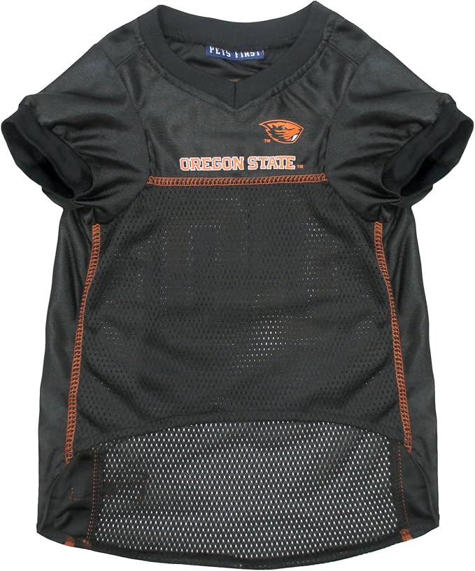 Pets First NCAA College Oregon State Beavers Mesh Jersey for DOGS & CATS, Medium. Licensed Dog Jersey with your Favorite Football/Basketball College Team