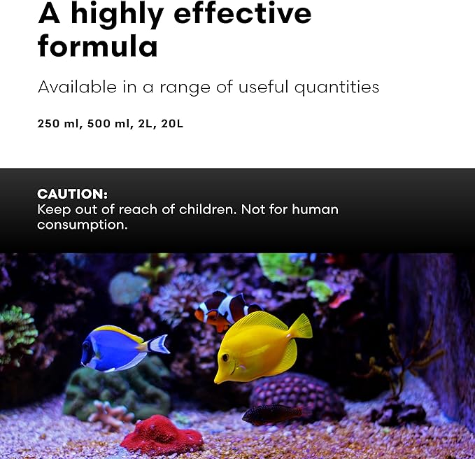 Continuum Aquatics Clarion Marine Water Clarifier for Saltwater Aquariums – Clears Cloudy Water Fast – Reef-Safe Formula – Enhances Filtration & Clarity, 500 ml