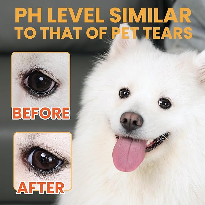 Eye Wash 150ml/5 fl.oz for Dogs, Cats, and Livestock Flush Soothe and Moisturize Reduces Tear Staining