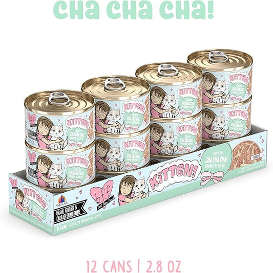 Weruva B.F.F. Kitten Food, Cha Cha Cha with Chicken in Gravy, 2.8oz Can (Pack of 12)
