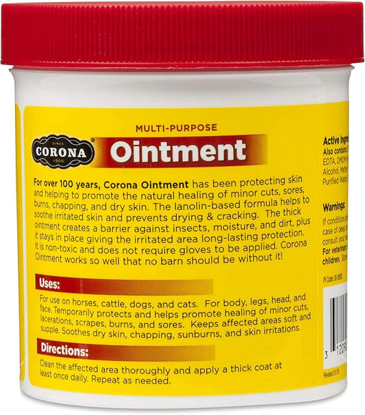 Corona Horse Ointment 14 oz – Multi-Purpose Soothing Relief for Hooves, Skin, Joints, and Muscle Care