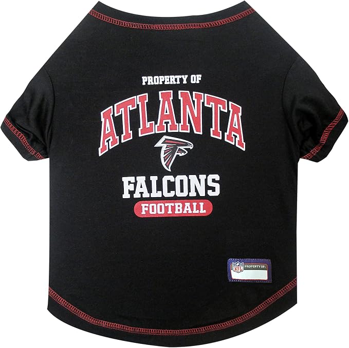 NFL Atlanta Falcons Dog T-Shirt for Pets, Size X-Large. Officially Licensed Pet Shirt with Team Logo, Soft Stretchable Comfort Fit Apparel for Dogs & Cats